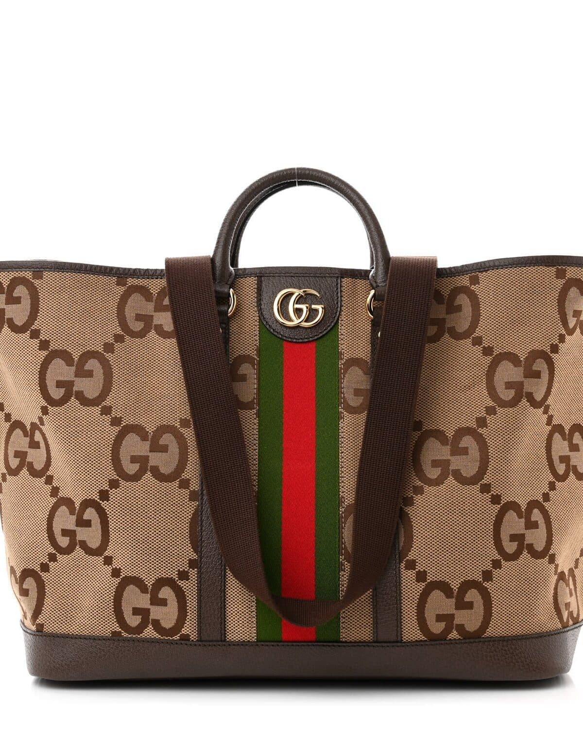 Everyday leather tote photographed on a neutral ground