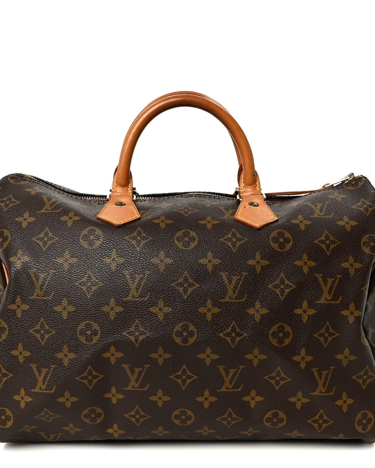 Monogram canvas carryall photographed on a neutral ground